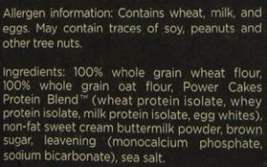 power cakes ingredients