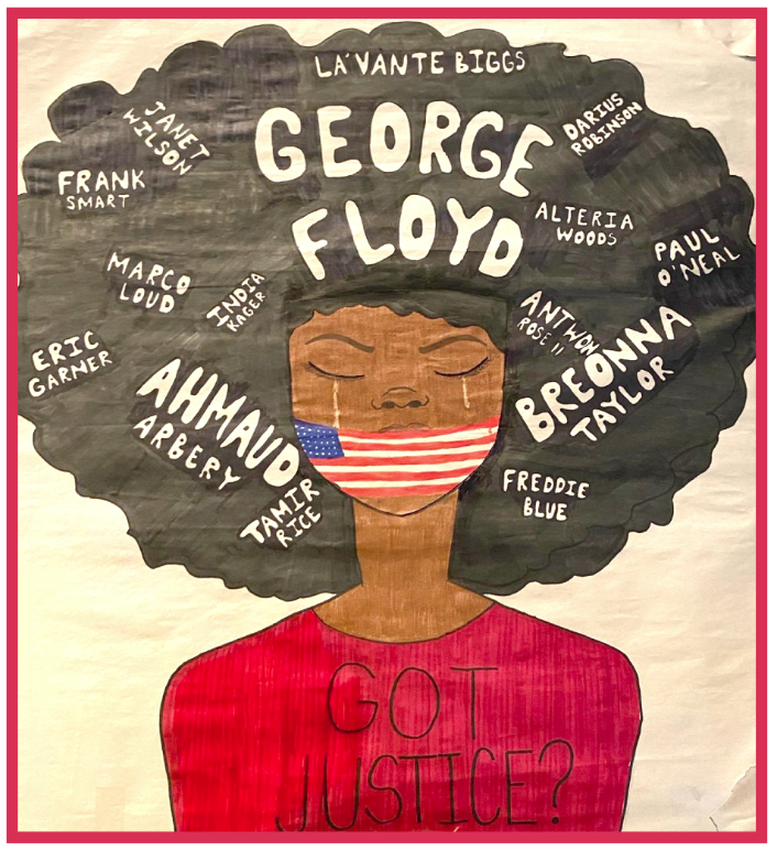 George Floyd justice image by Chloe Kom