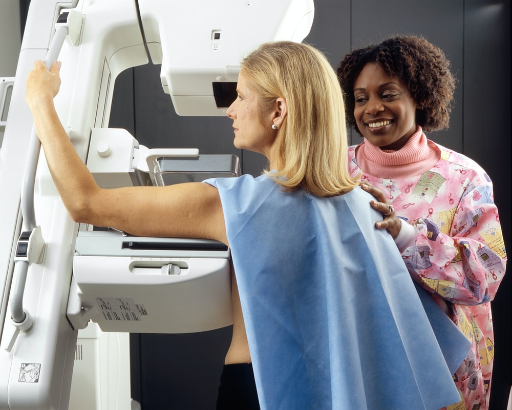 woman in medical machine